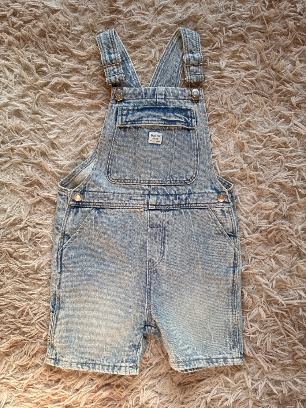 Zara Light Denim Overalls Size 4 5 4T 5T New NWT